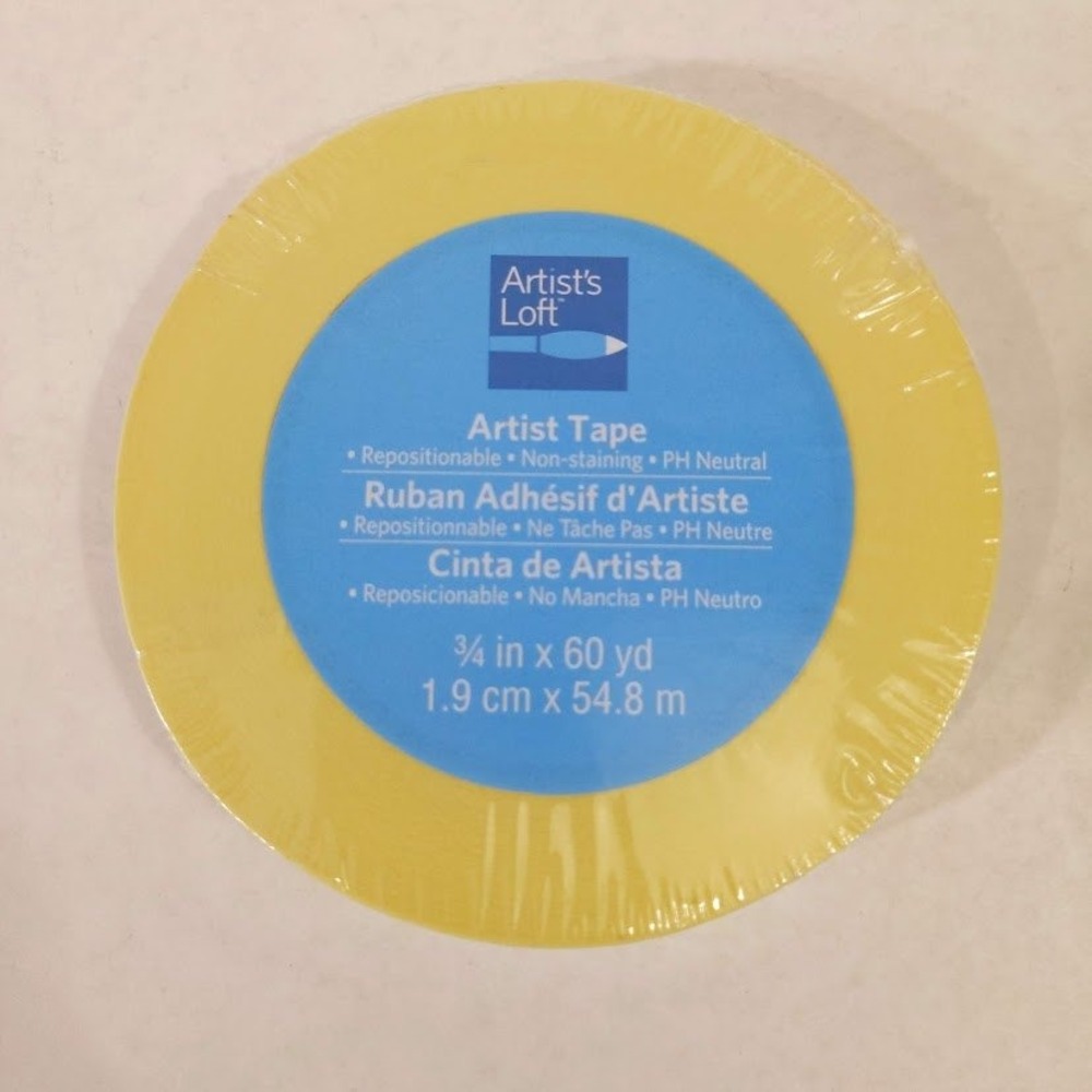 Artist's Loft Artist Tape Beige 3/4 in x 60 yd Repositionable PH Neutral 413557